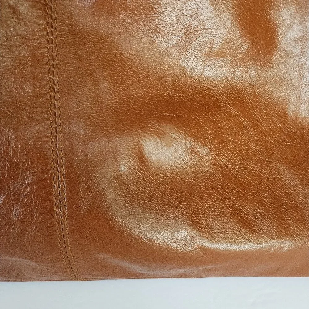 Latico Women's Brown Glossy Leather Tote Bag Purse With Braided Handles - Picture 16 of 16